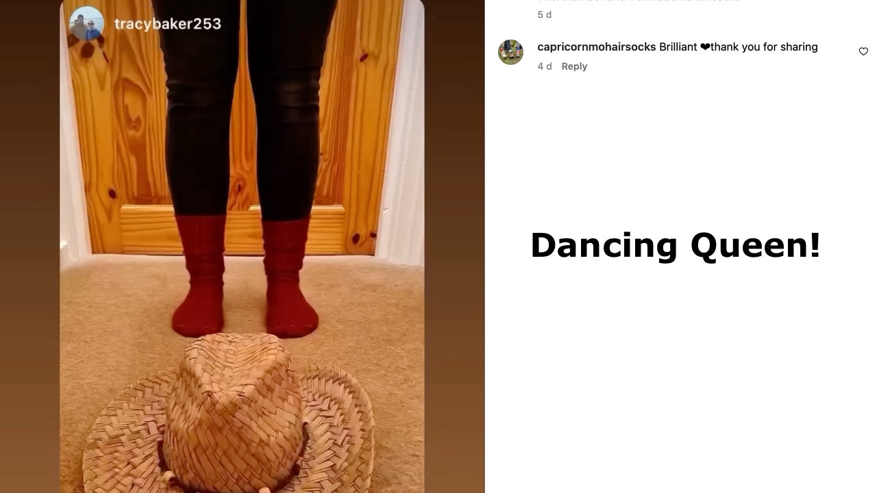 Capricorn Mohair Socks on Instagram