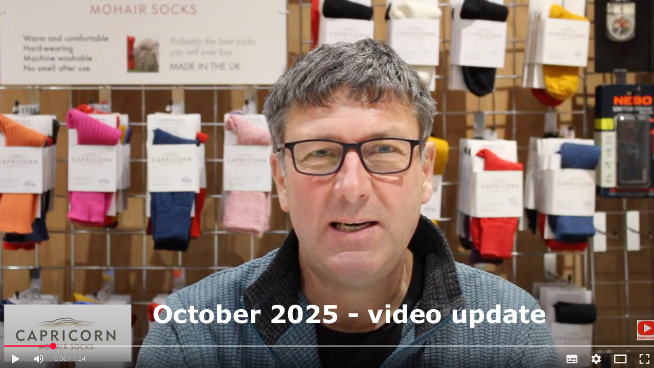 October 2025 - video update for Capricorn Mohair Socks