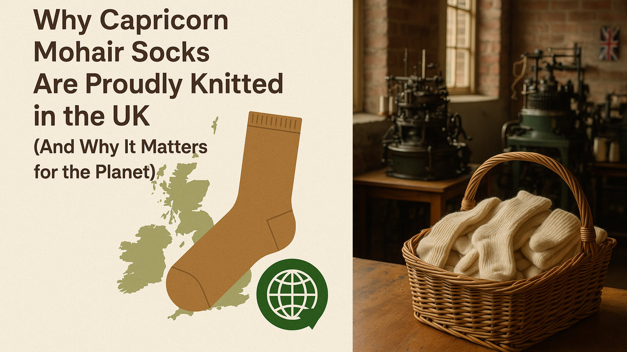 Why Capricorn Mohaar socks are knitted in the UK