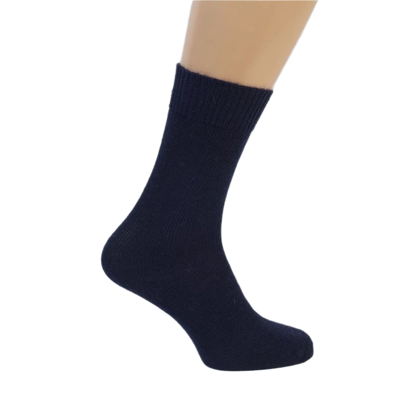 Ankle length Navy Mohair Socks - UK made
