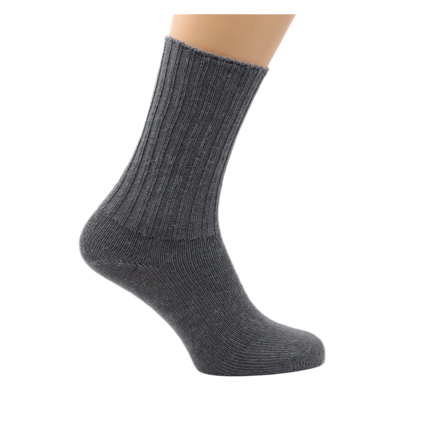 Grey Loose-topped Mohair Socks