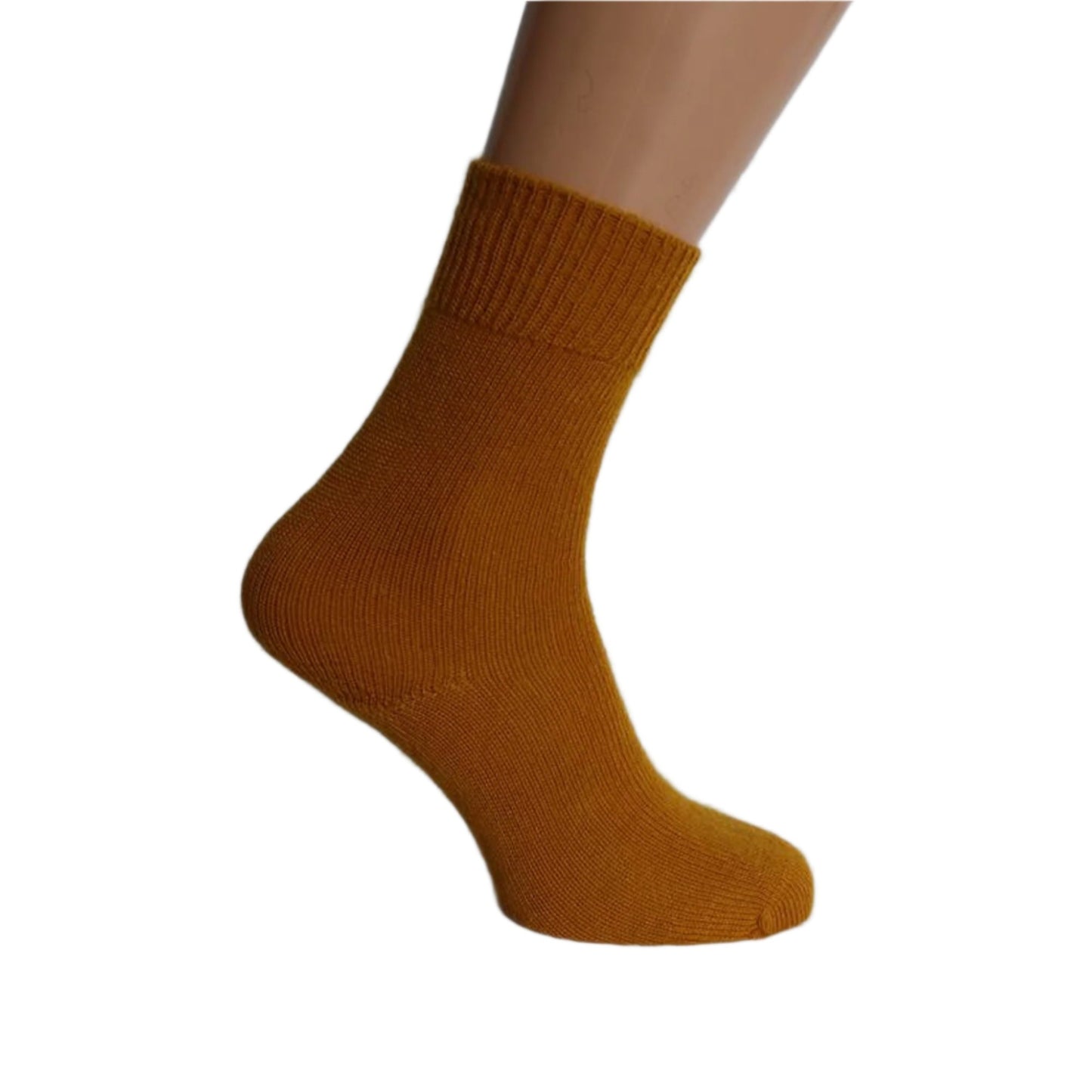 Mustard thin dress socks - Mohair