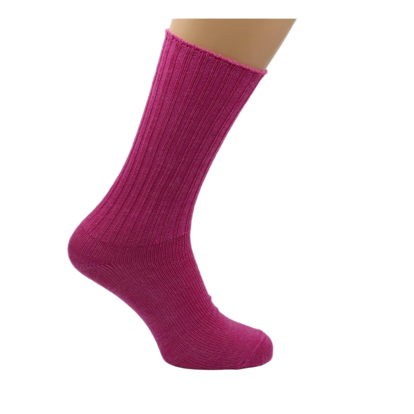 Pink Mohair Loose Topped socks