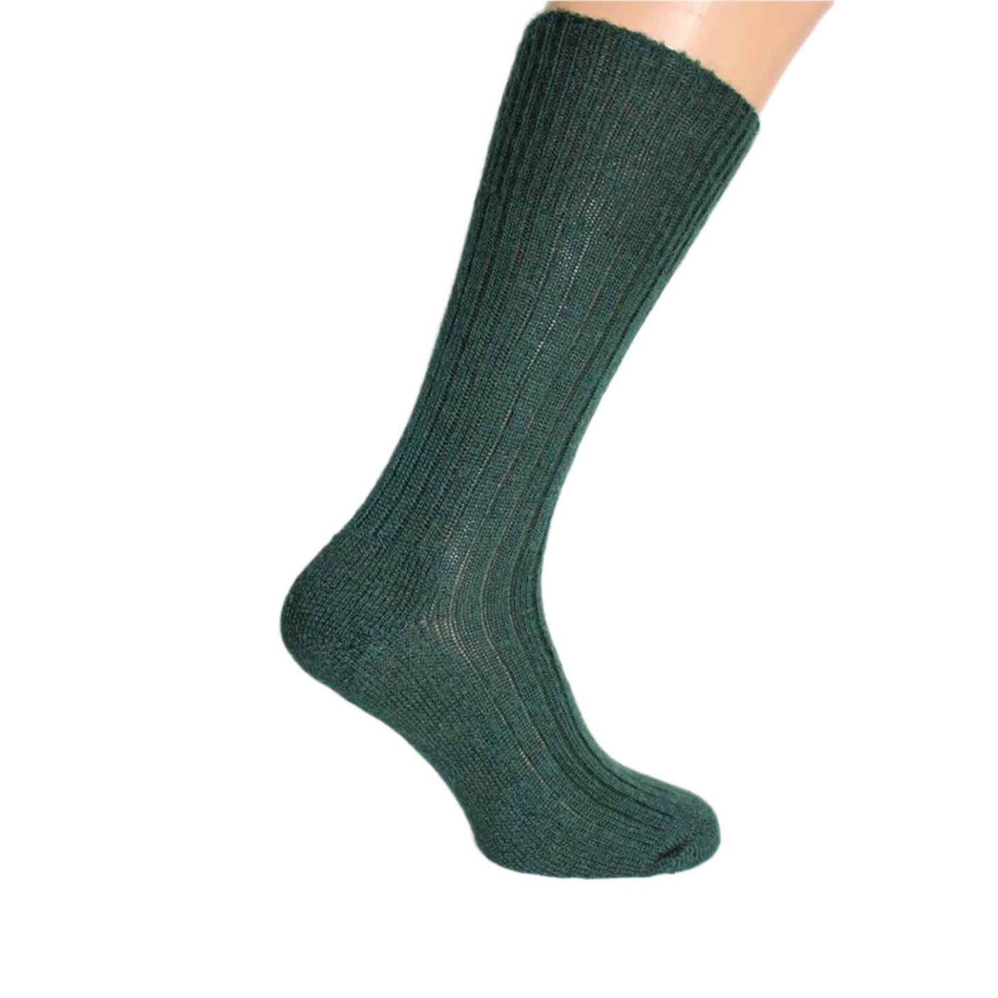 Green Mohair welly boot socks - UK-made