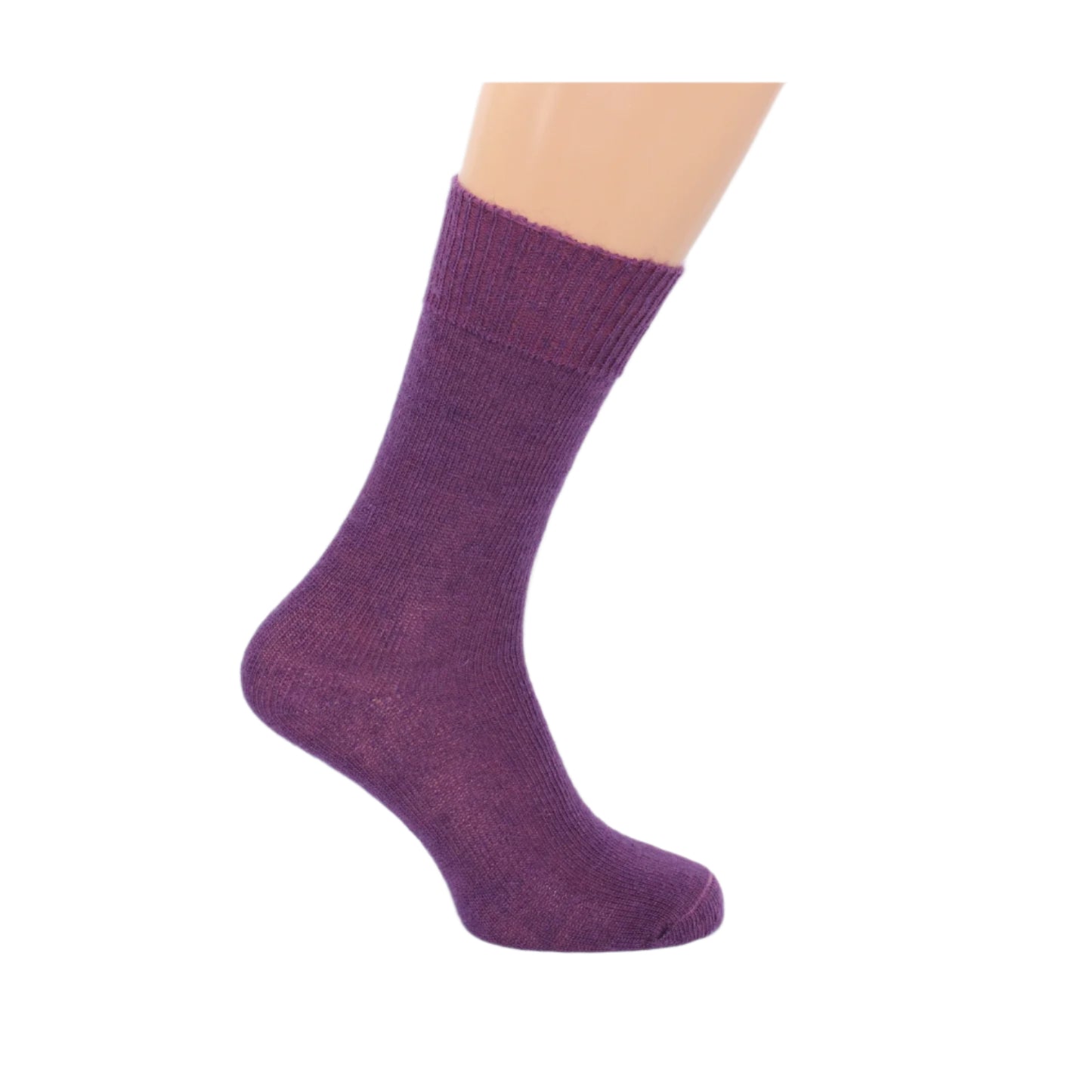 Bright coloured Quality Mohair Sock in Thistle colour for wearing everyday, great to wear with a suit as a dress sock