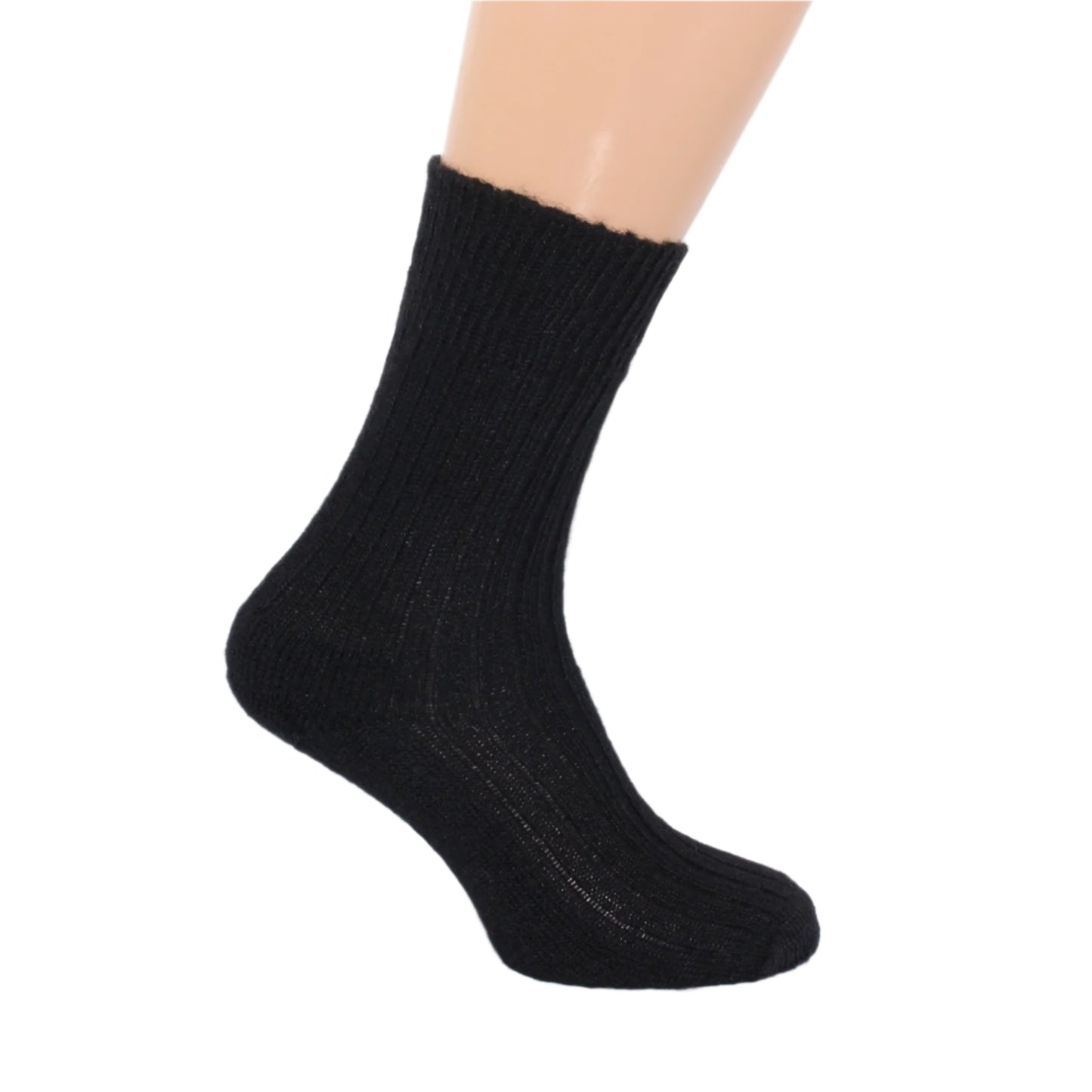 Ankle length welly boot socks - black