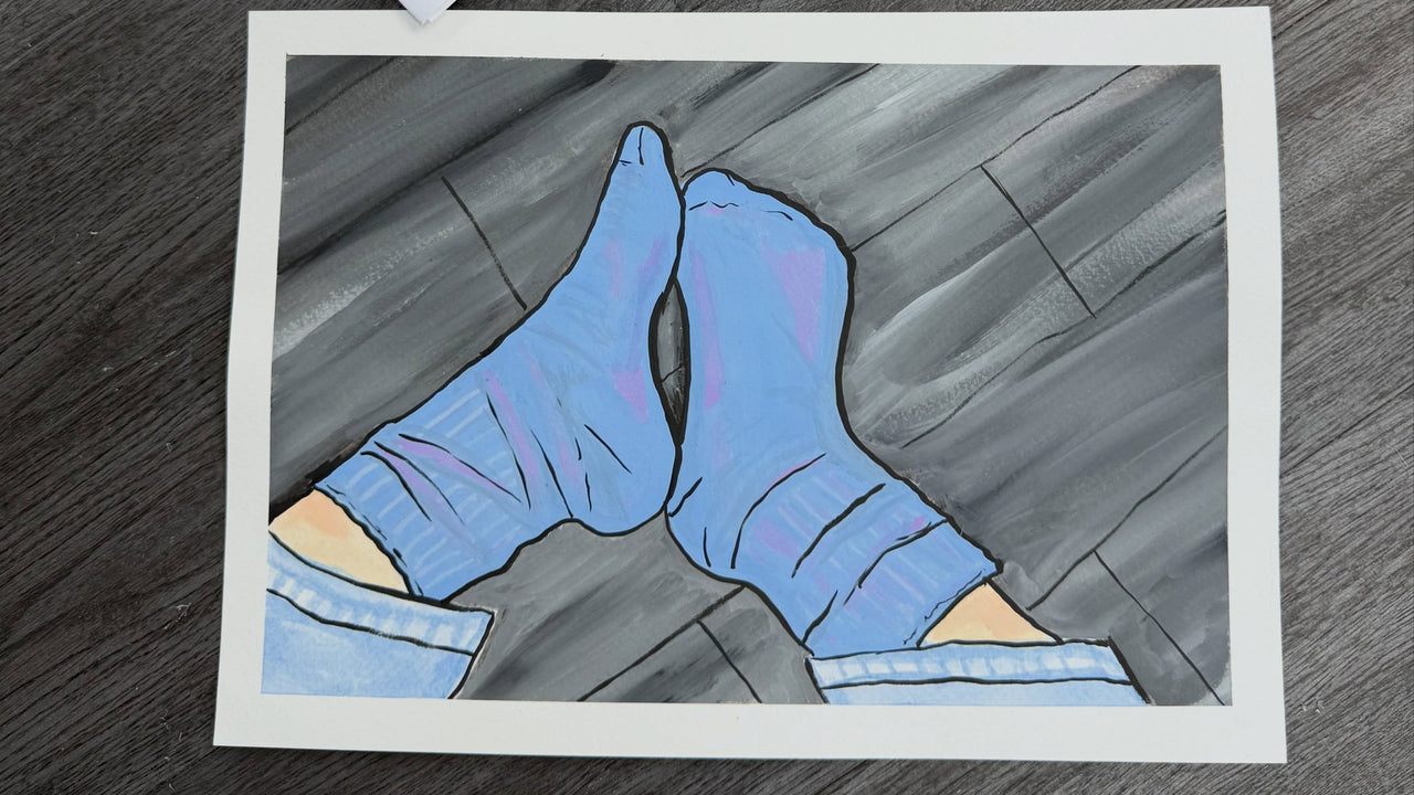 An artists impression - Capricorn Mohair Socks