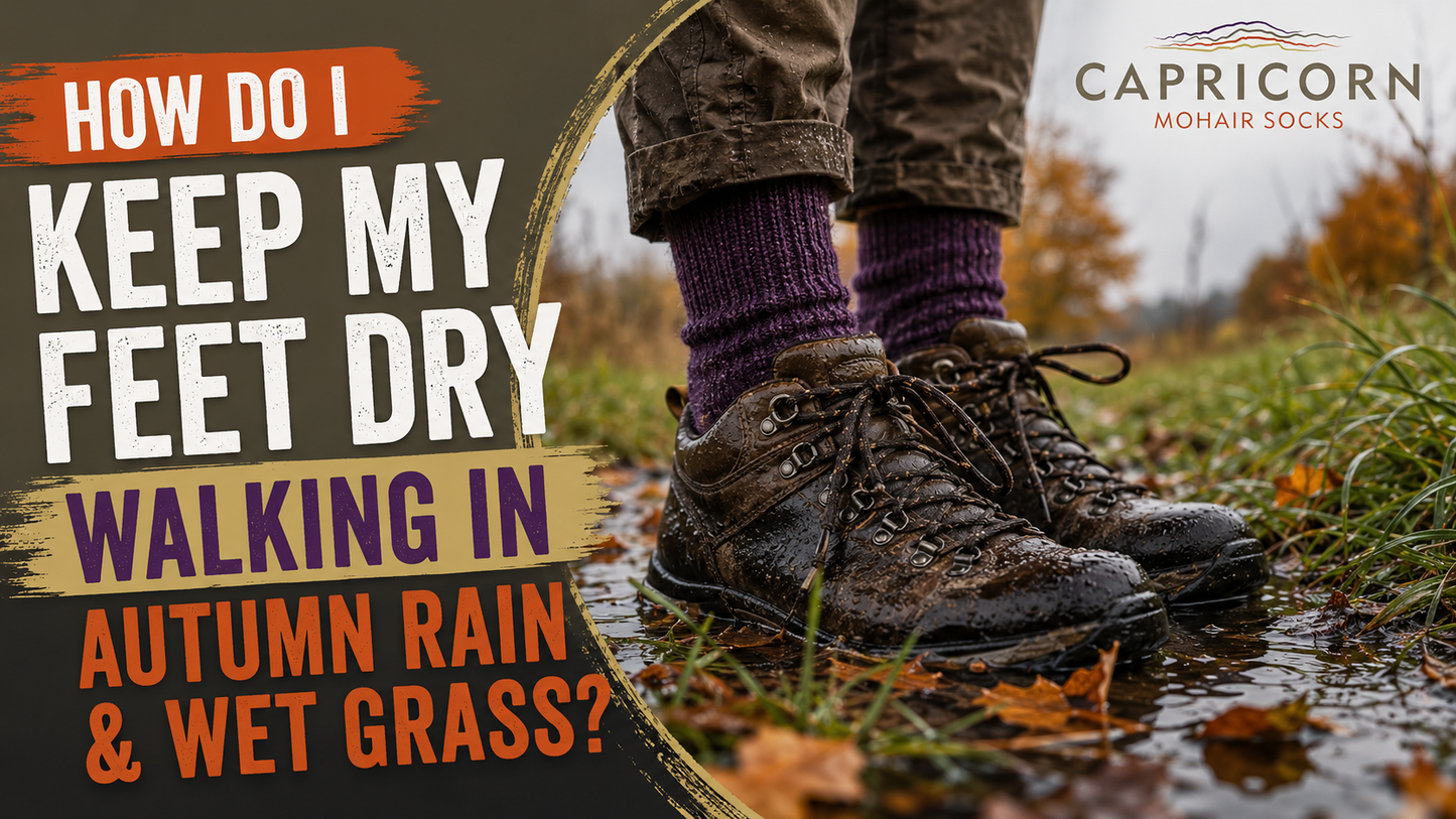 Keep feet dry when walking in Autumn