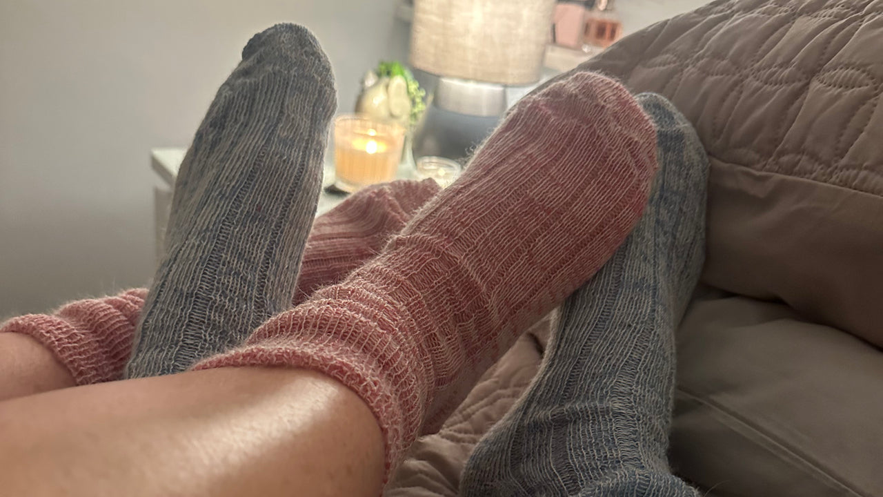 Mohair Bed Socks