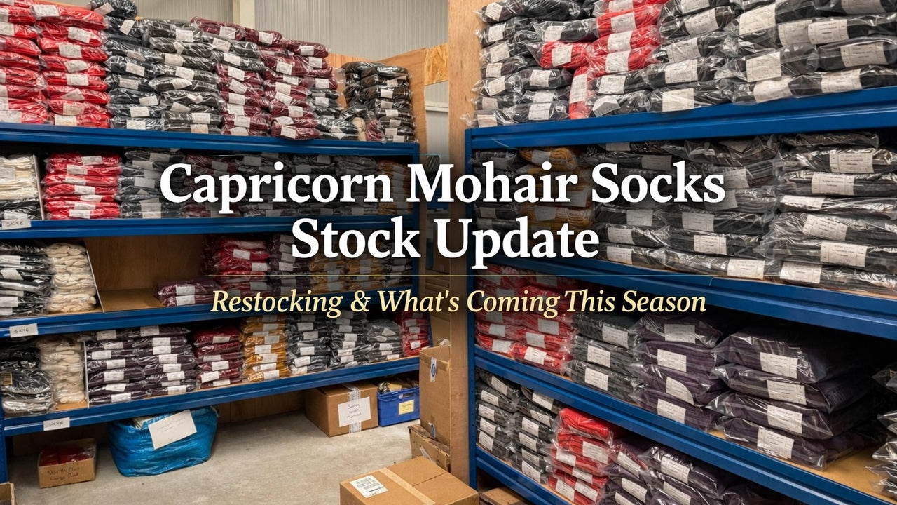 Warehouse of UK-made socks