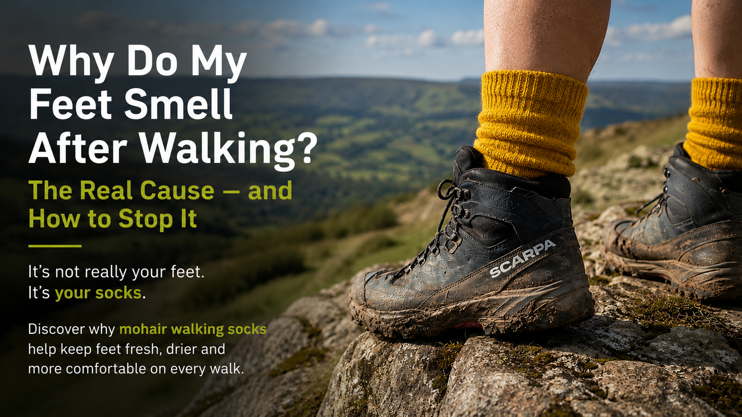 Why do my feet smell after walking?