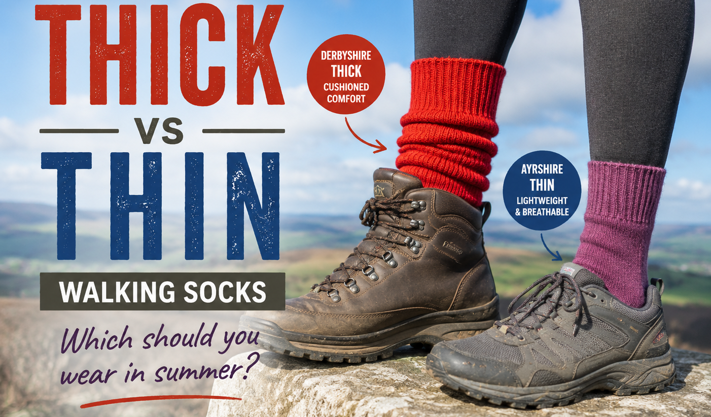 Thick vs thin walking socks: which should you wear in summer?