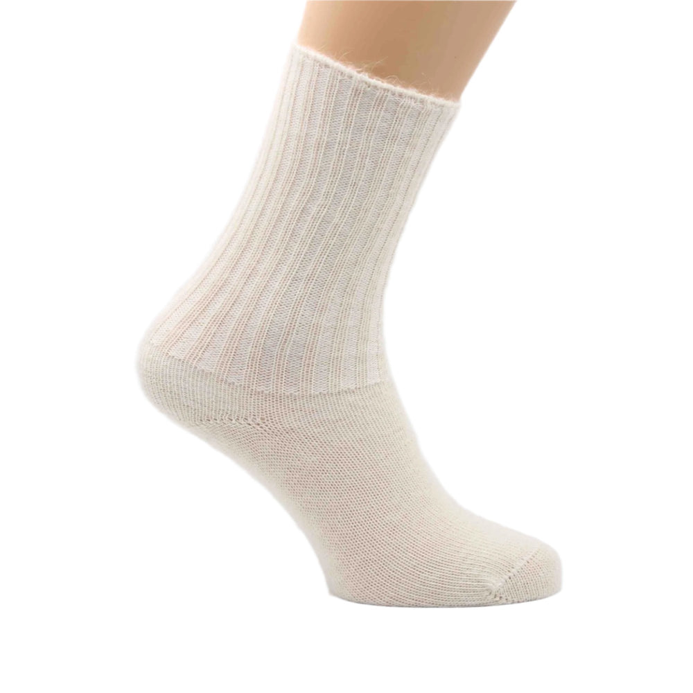 
                      
                        Cream natural loose topped Mohair Socks
                      
                    