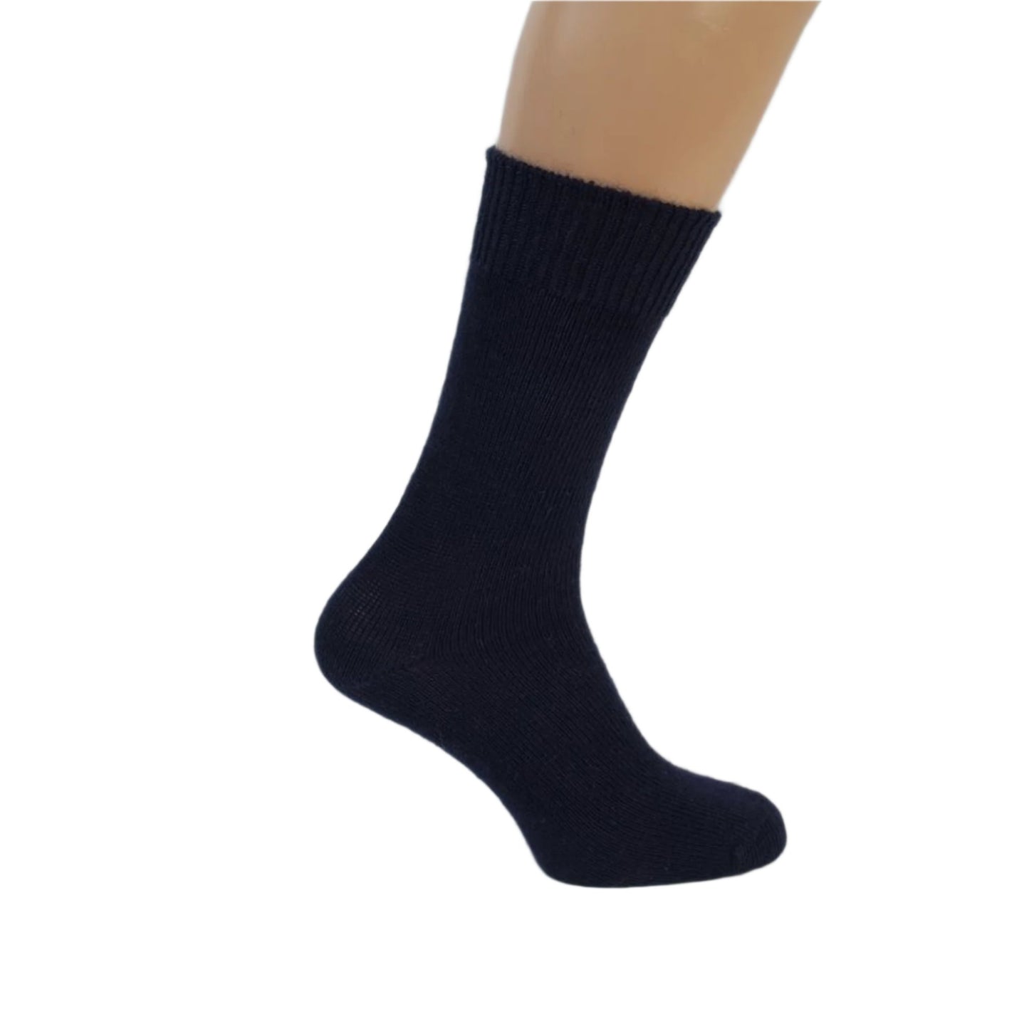 Black medium thick UK-made Mohair socks