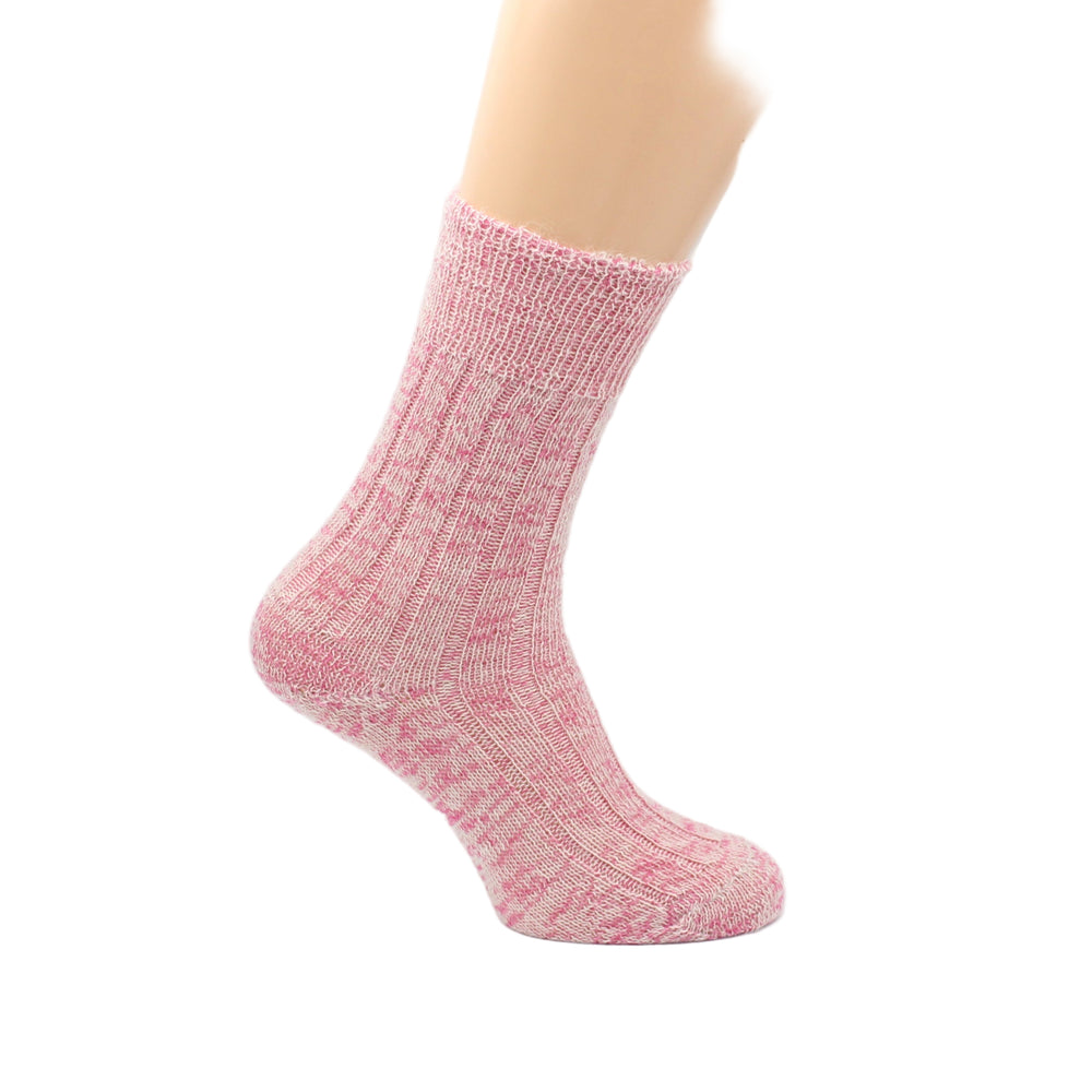 
                      
                        Warm pink bedsocks made out of natural Mohair
                      
                    
